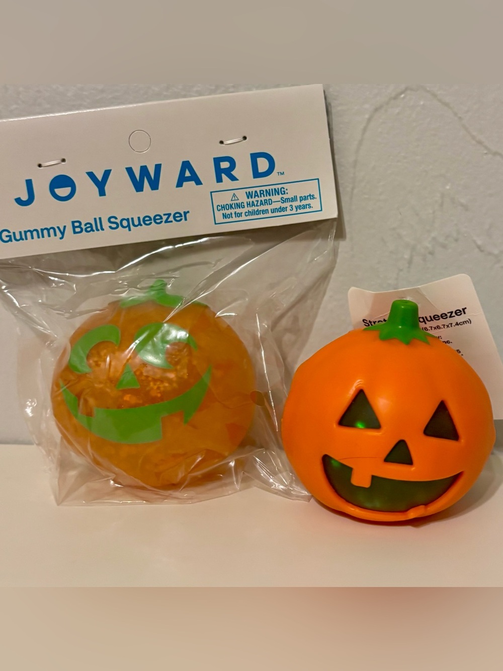 Joyward Gummy Ball + Squeezer Halloween Pumpkin Fidget Toys